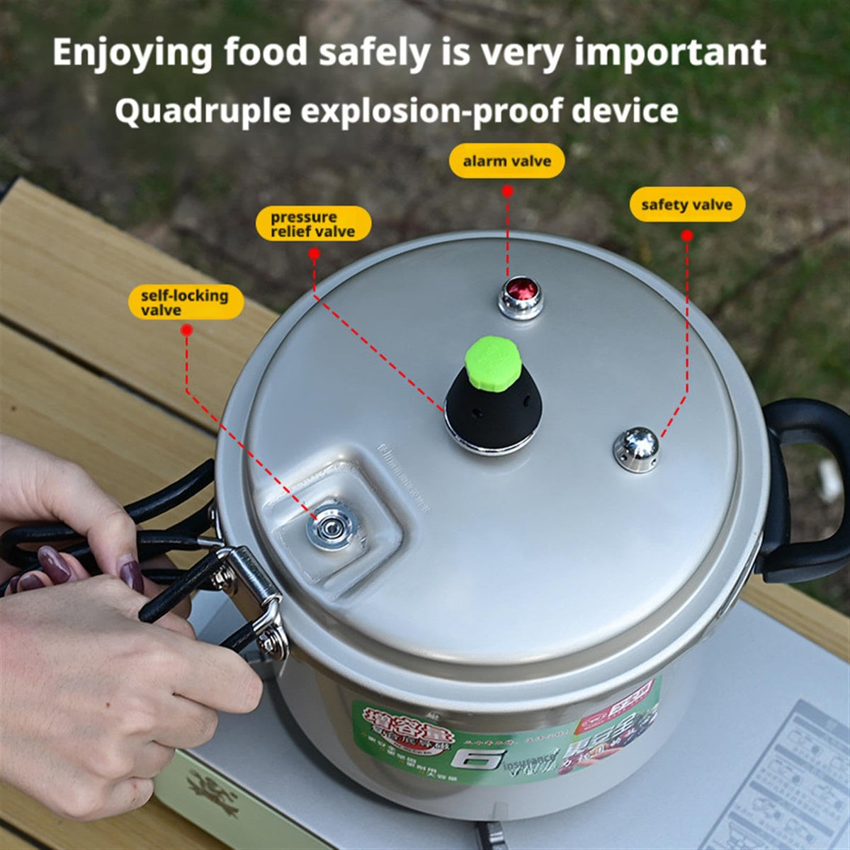 2L Aluminum Alloy Pressure Cooker I813388