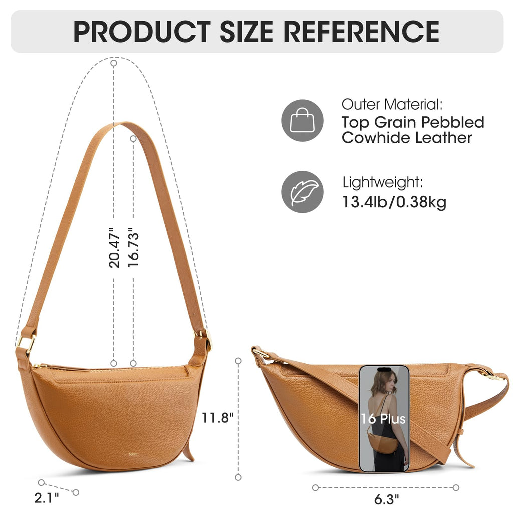 Leather Crossbody Purse with Adjustable Strap M622929