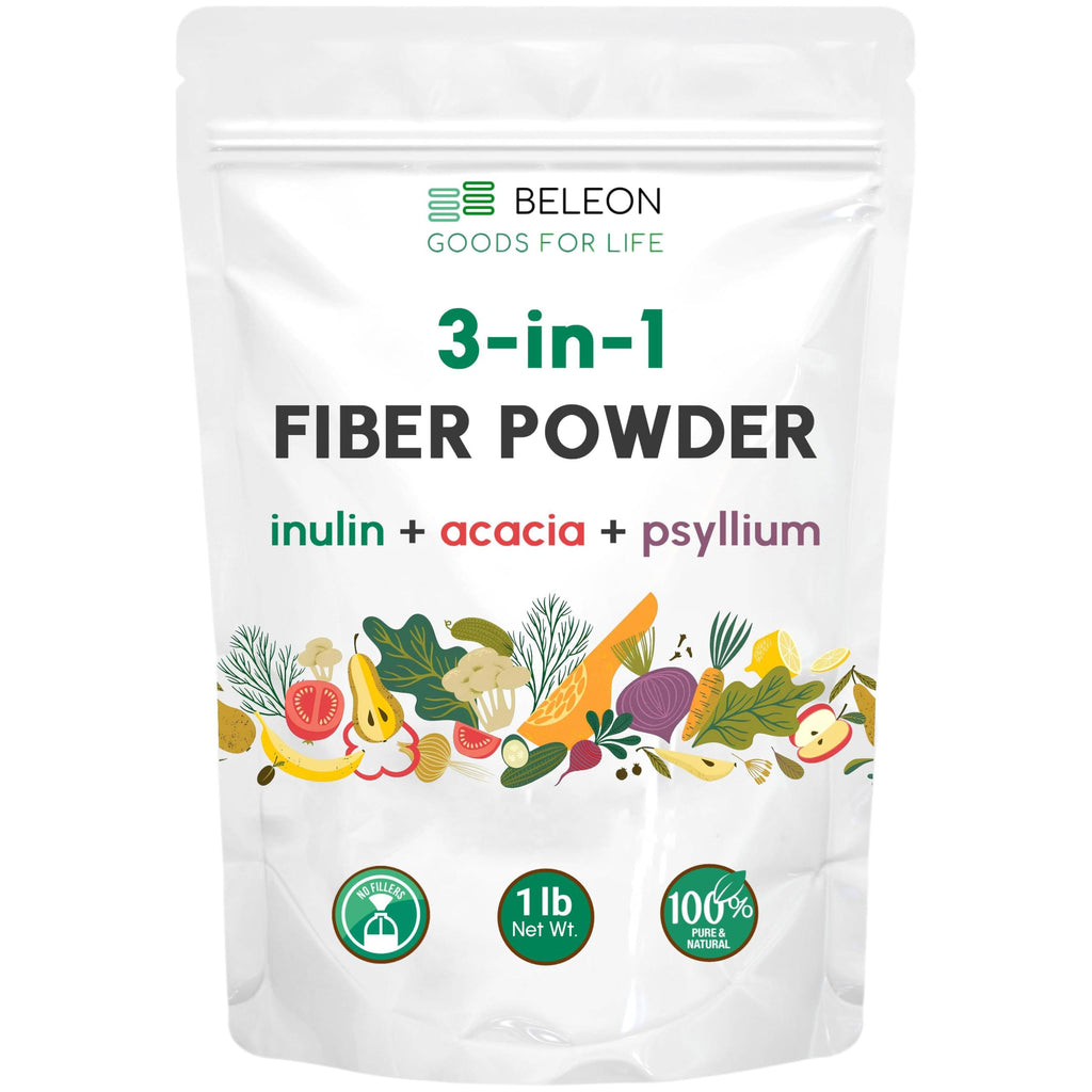 Unflavored Fiber Powder 3 in 1 Blend 1 lb W4674