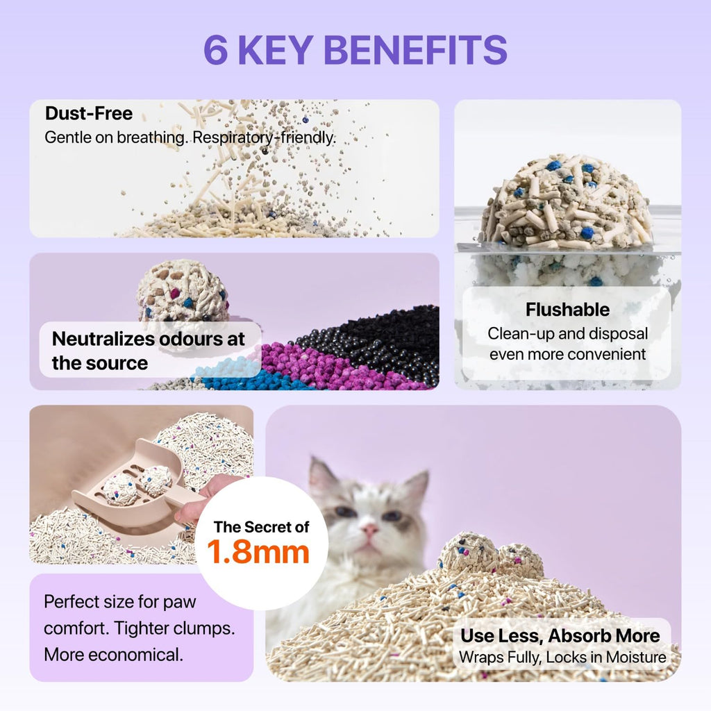 Mixed Tofu Cat Litter 5.5Lb 4 Pack F550