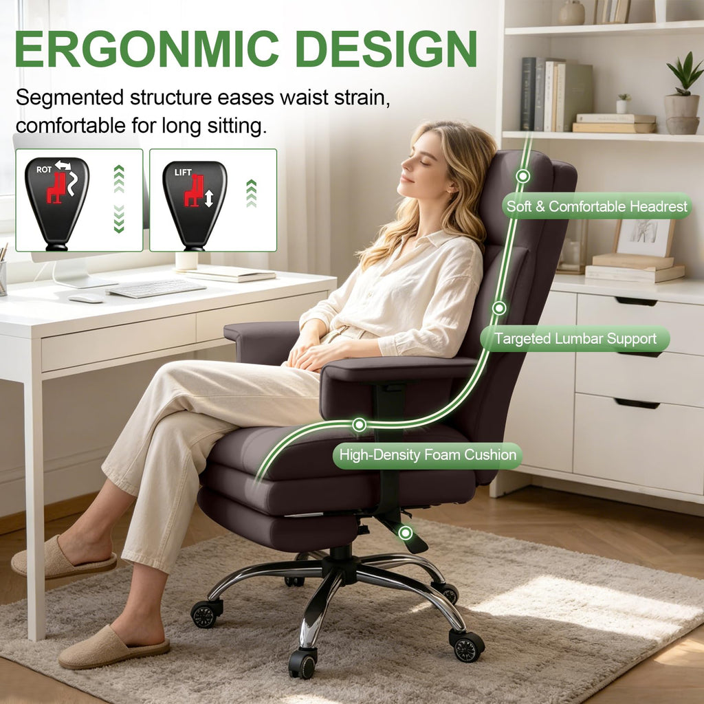Brown Ergonomic Office Chair T395167