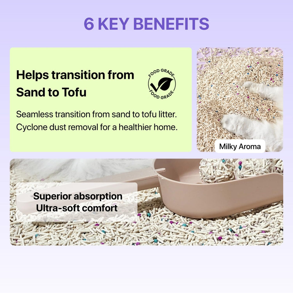 Mixed Tofu Cat Litter 5.5Lb 4 Pack F550