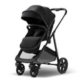 2-in-1 Bassinet Stroller Reversible Seat Black U138919