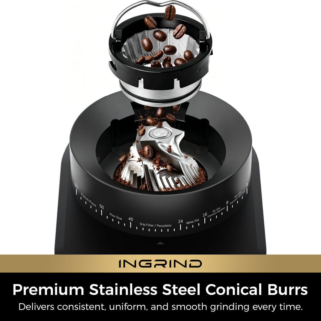 Electric Coffee Grinder with 60 Grind Settings Q91371