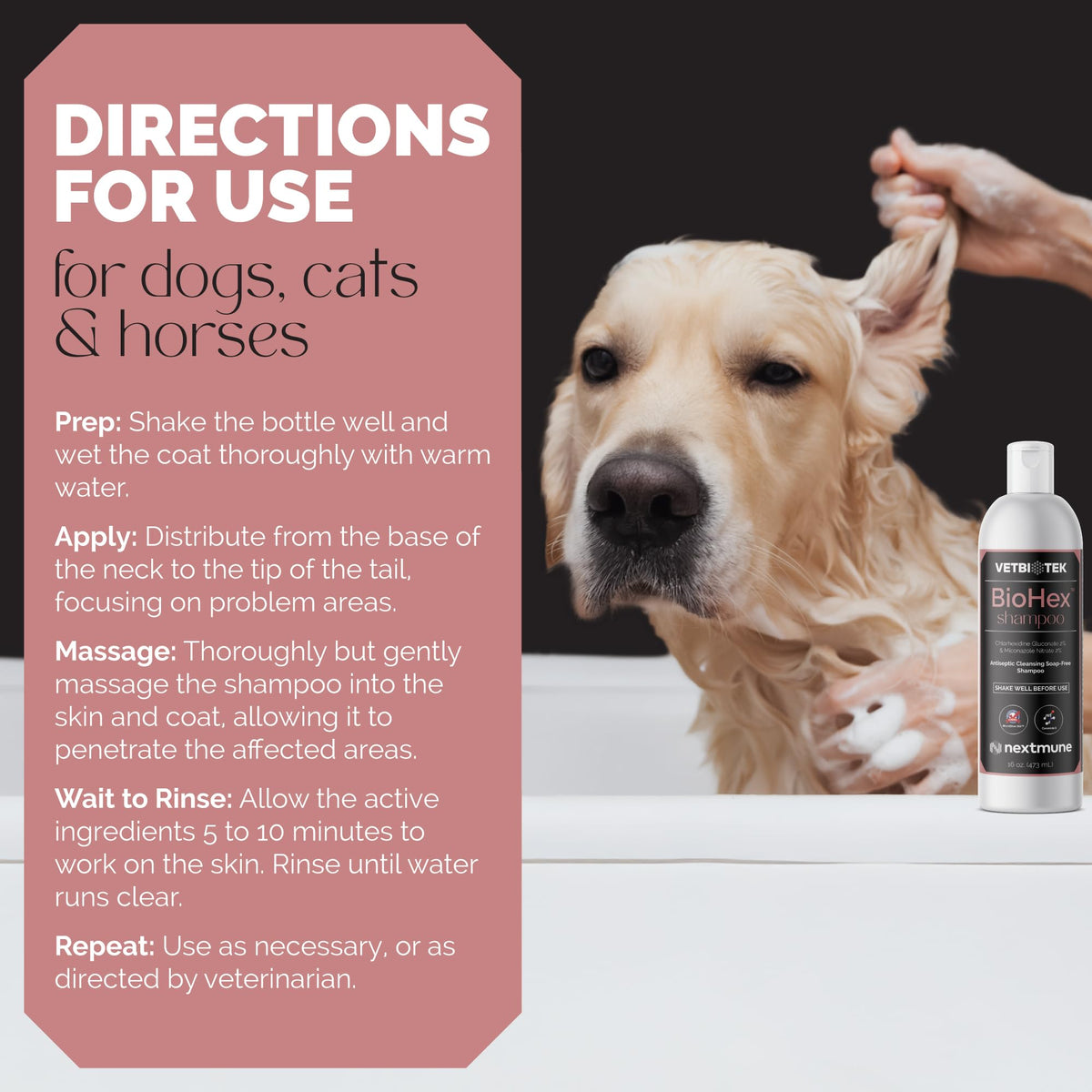 Dog Cat & Horse Shampoo 16oz X839