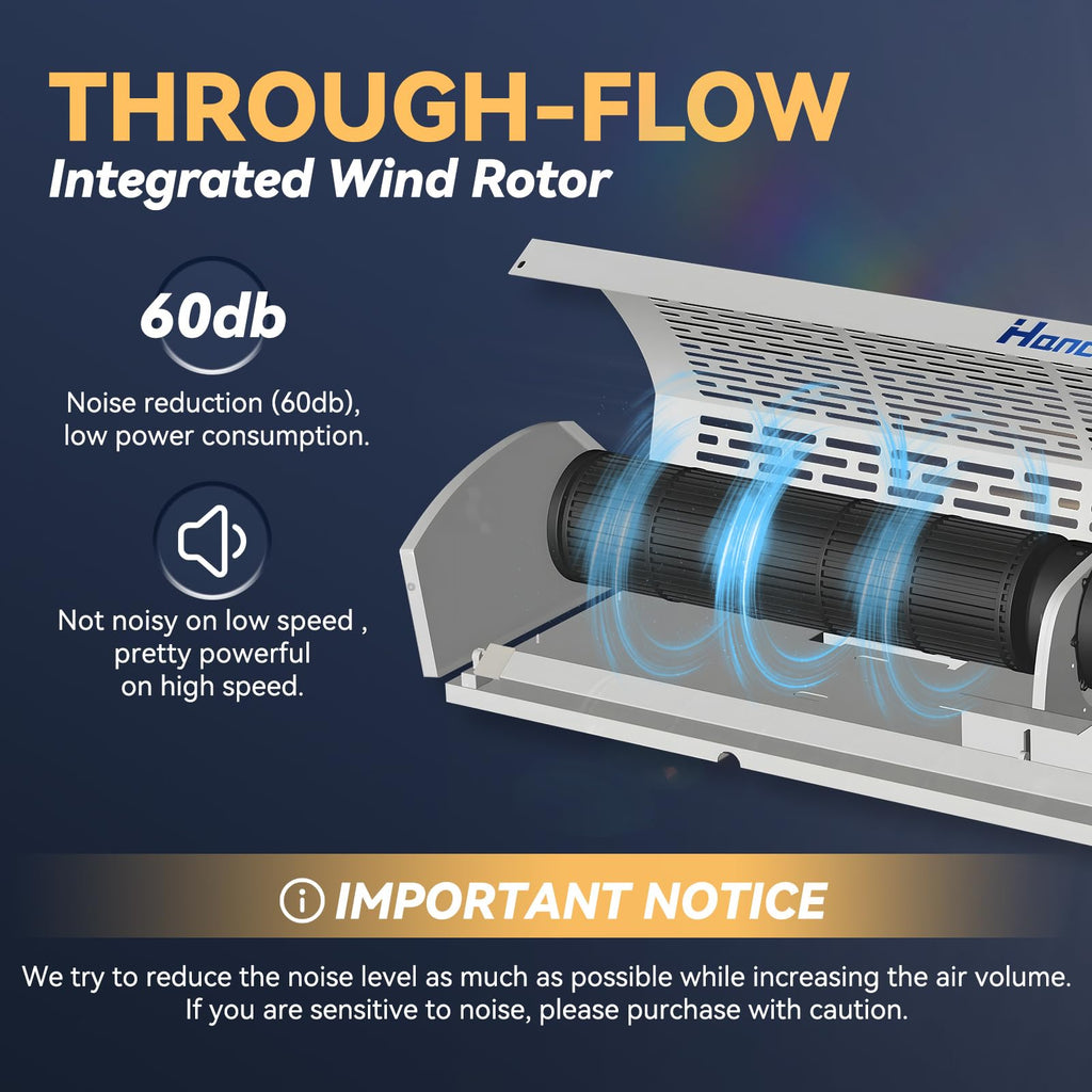 36 Inch 2 Speeds Air Curtain N116