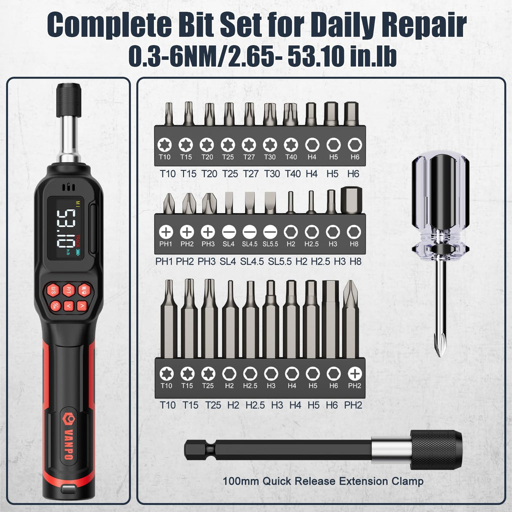 1/4" Digital Torque Screwdriver D35428