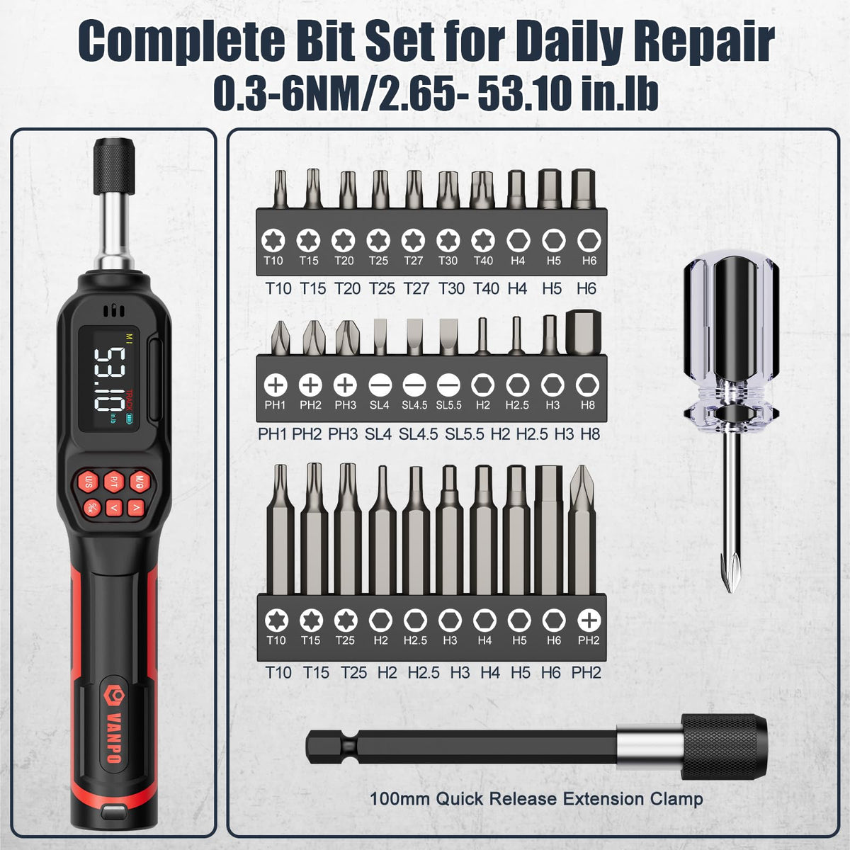 1/4" Digital Torque Screwdriver D35428