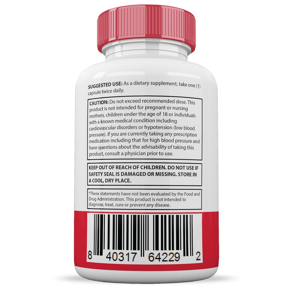 60 Capsules 688MG Hawthorne Hibiscus Garlic Juniper Olive Forskolin Green Tea Extract O905