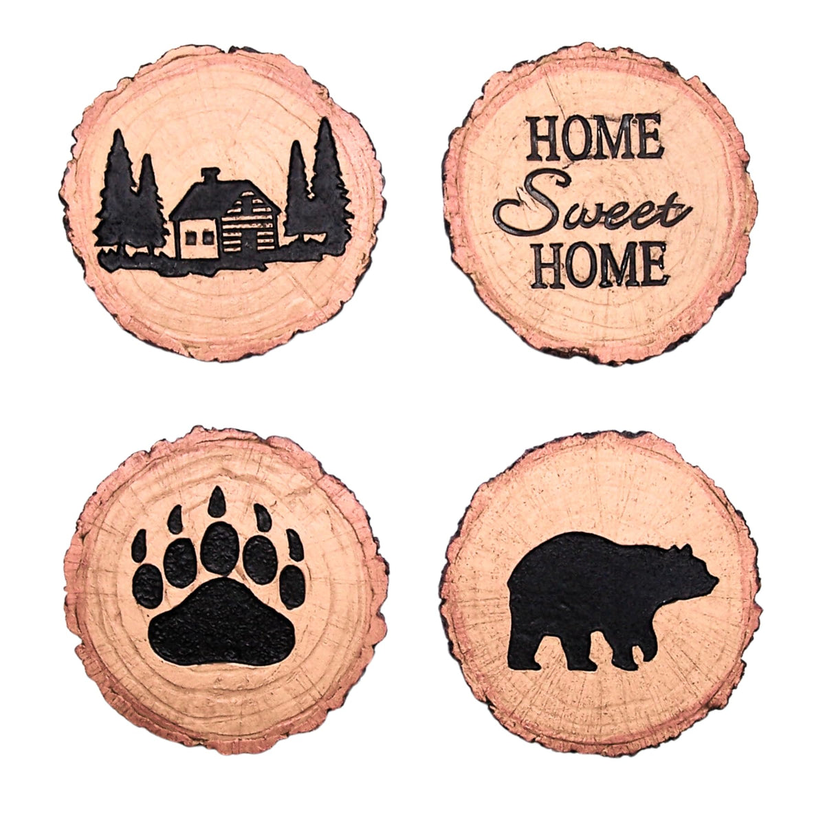 Coaster Set, Set of 4 Assorted Designs, 5 Inches M148946