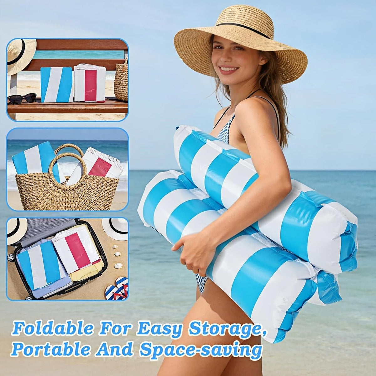 4 Pack Inflatable Pool Float Chair Q142