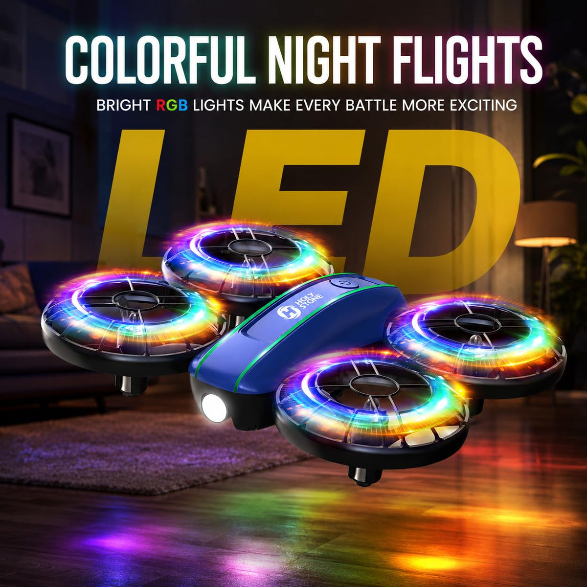 Mini Drone 2-Player Indoor RC Quadcopter Set with 4 Batteries T627