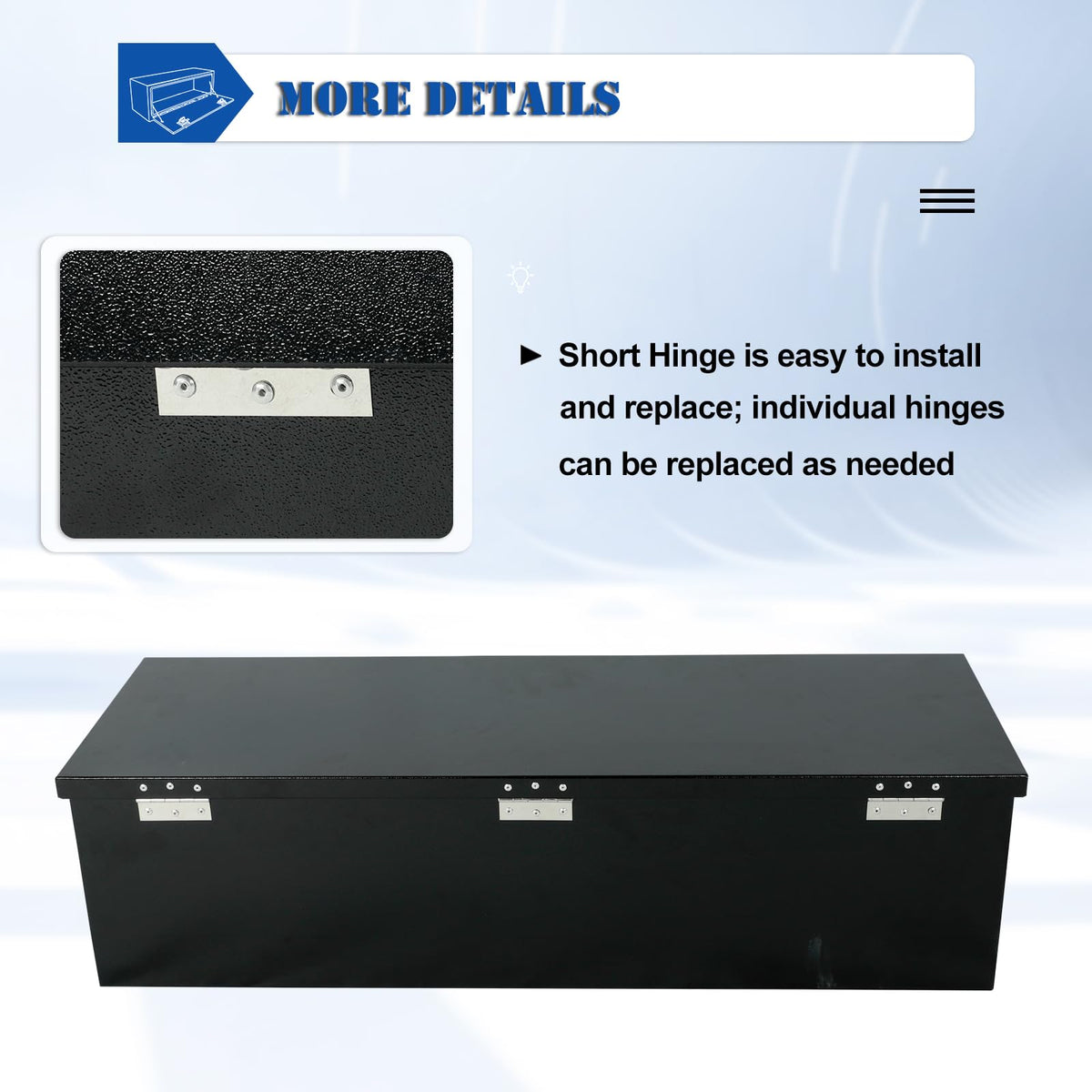 39" Heavy Duty Steel Truck Bed Tool Box W726