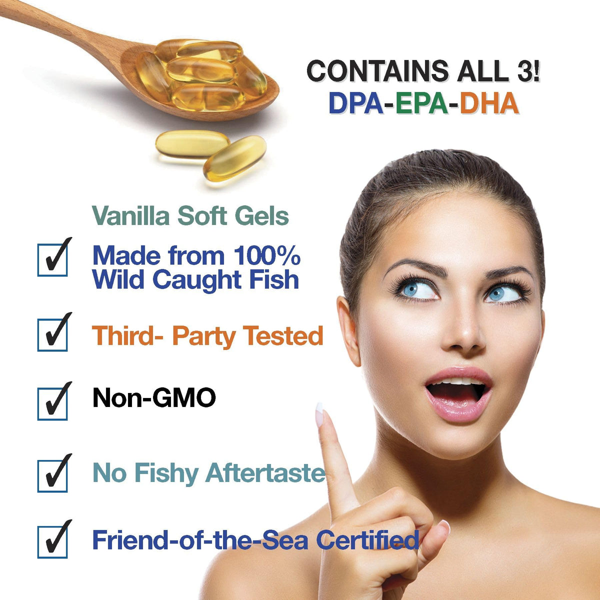 Wild Caught Omega 3 Fish Oil 2,900 MG A5540