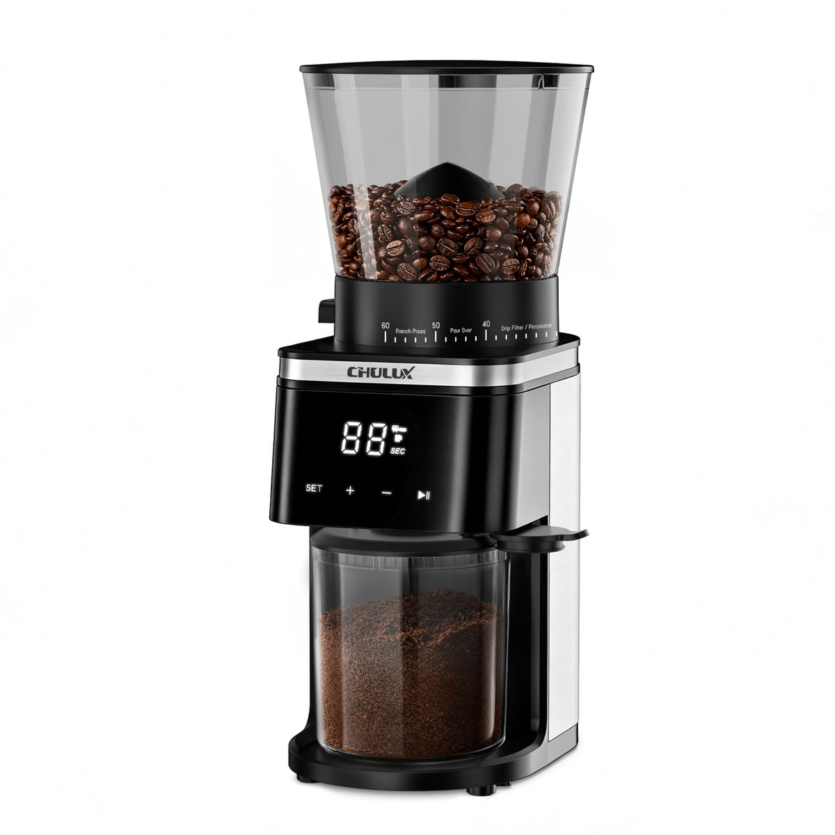 Electric Coffee Grinder with 60 Grind Settings Q91371