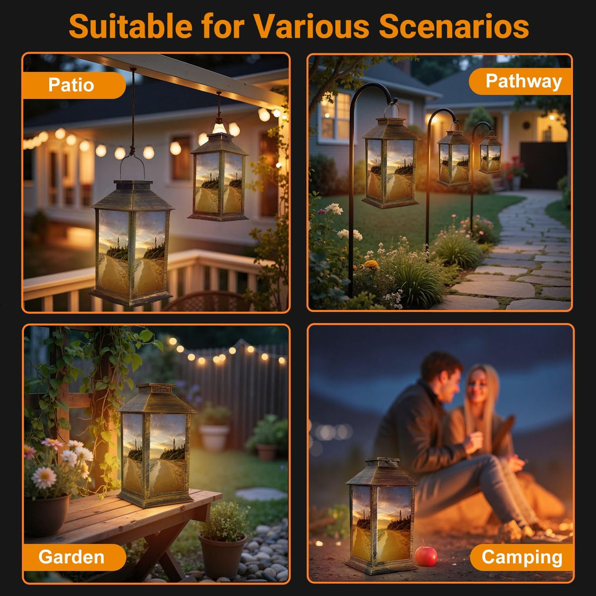 Waterproof LED Solar Lantern D2701