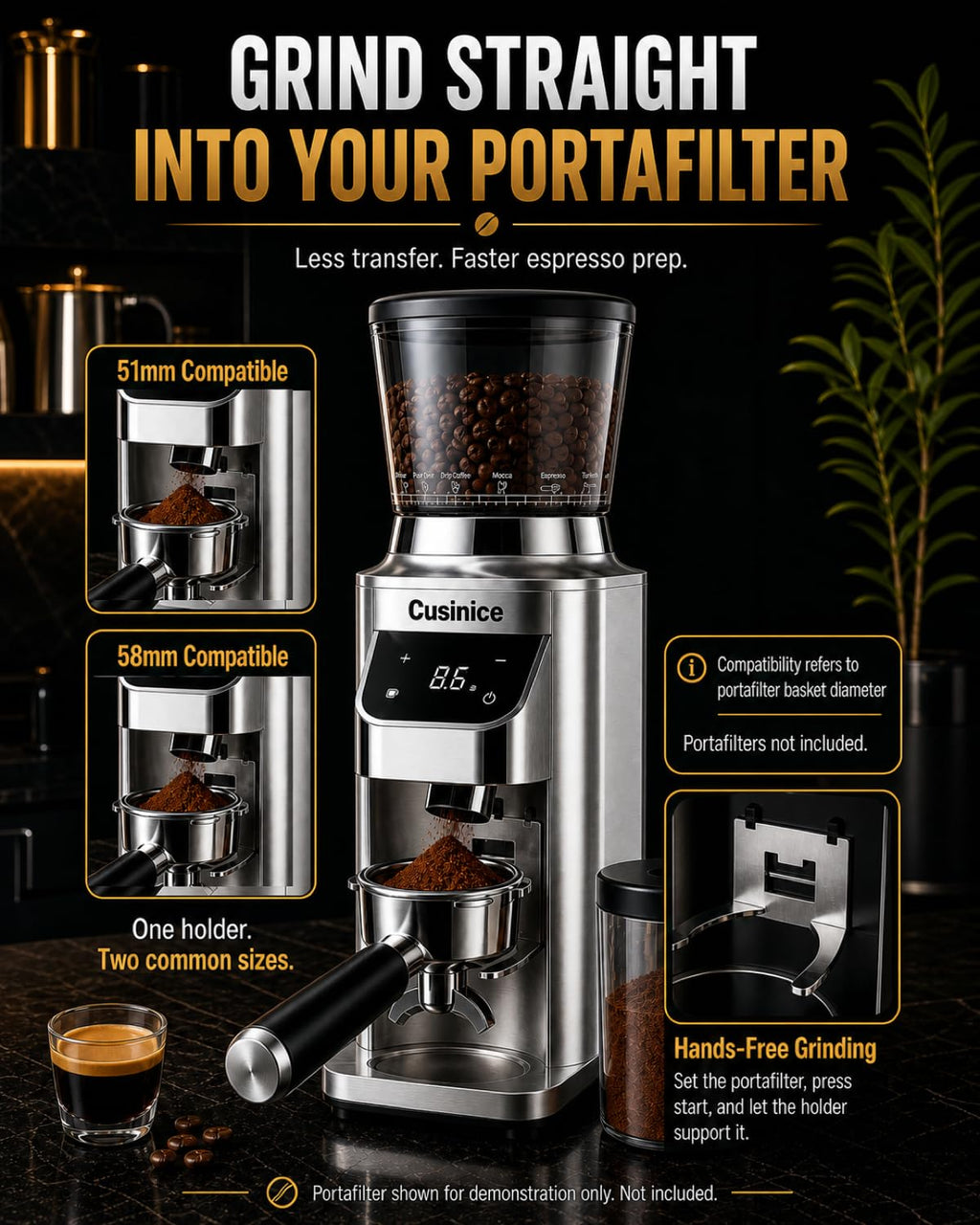 Conical Burr Coffee Grinder F81340