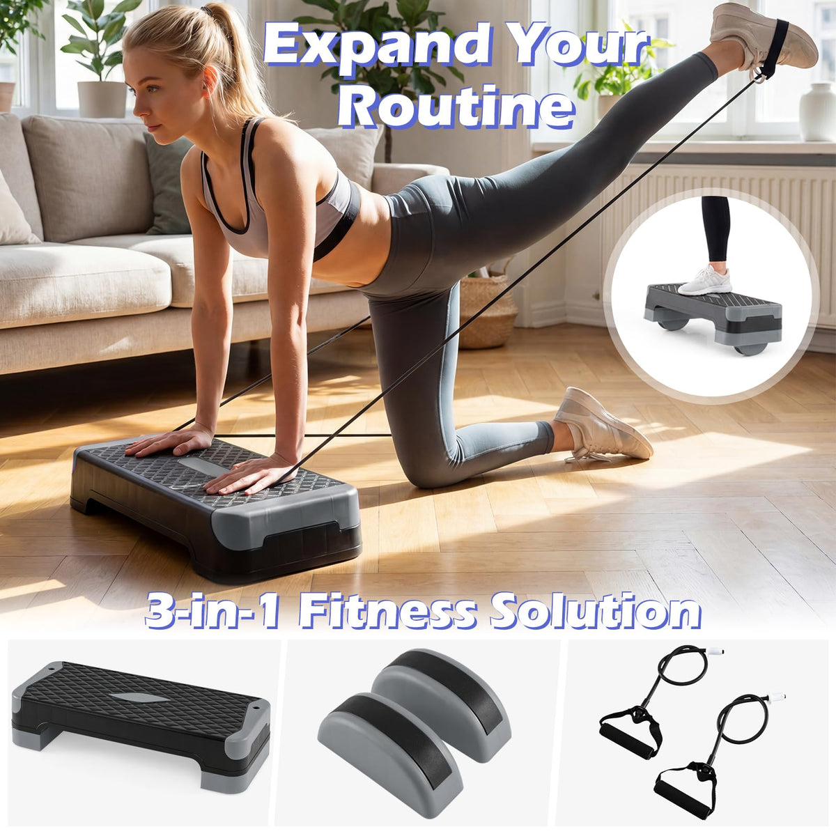 Adjustable Exercise Stepper X66228
