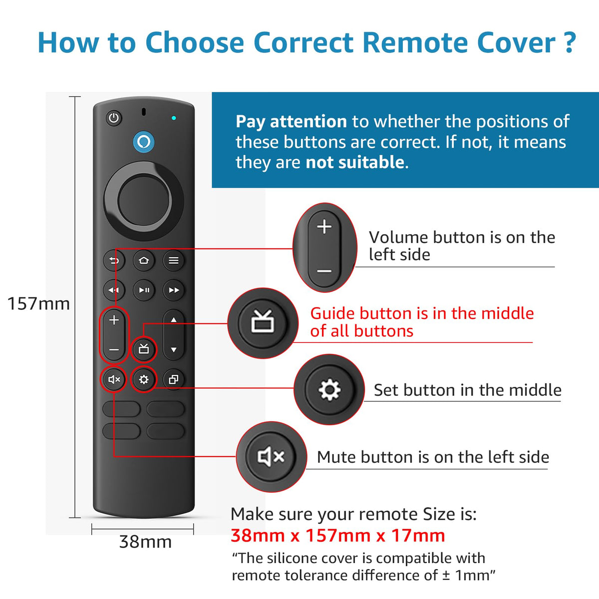 Silicone Remote Cover Glow in The Dark with Lanyard N769