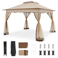 11x11 Pop Up Gazebo with Mosquito Netting D854977