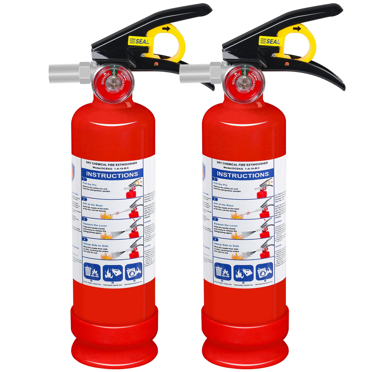 2-Pack 2.5 lb ABC Dry Chemical Fire Extinguisher T268686
