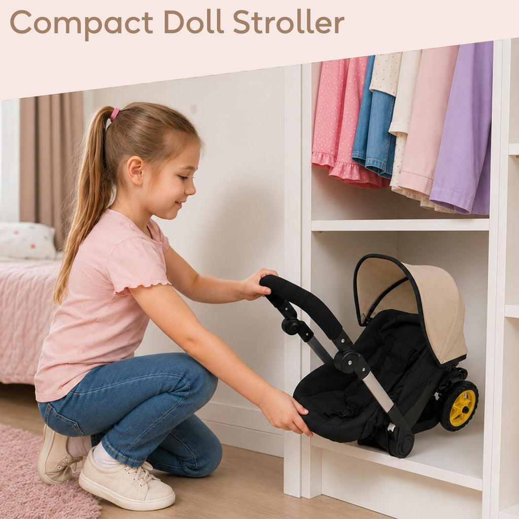 Convertible 2-in-1 Doll Stroller and Car Seat B782