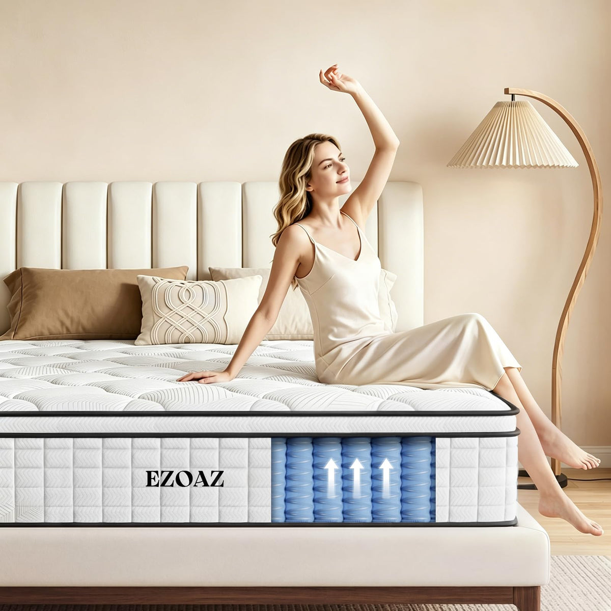 12 Inch Medium Firm Hybrid Full Mattress J4734