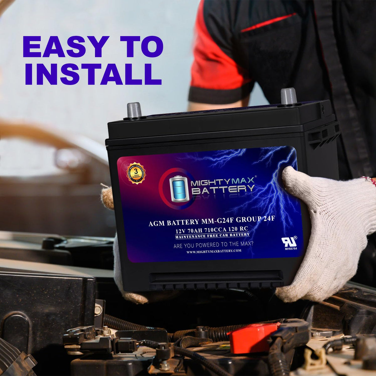 12V 70Ah AGM Replacement Battery N112205