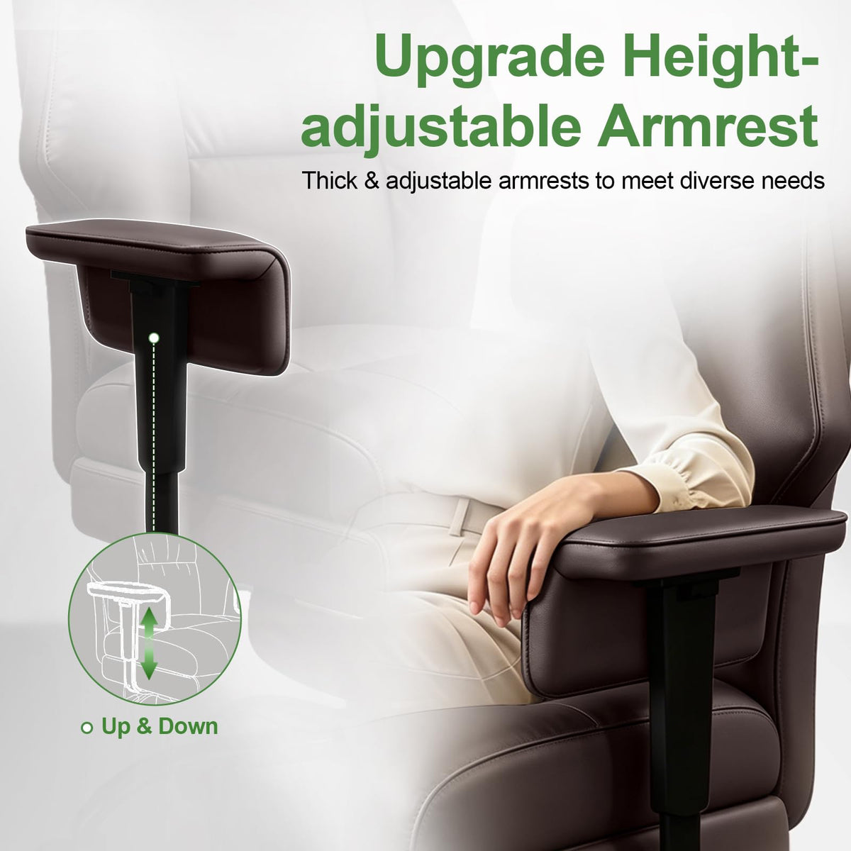 Brown Ergonomic Office Chair T395167