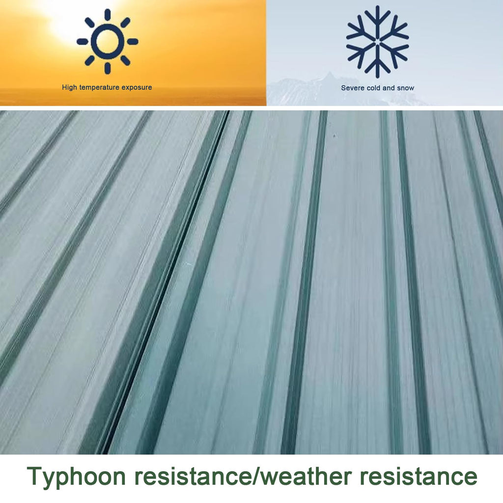 Corrugated Fiberglass Roofing Panels 8 pcs 35x63in J521