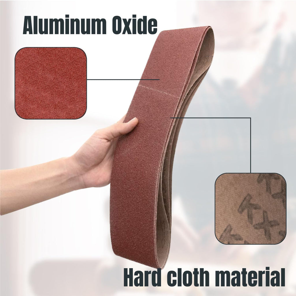 4 x 36 Inch 30pk Aluminum Oxide Sanding Belts Y158555