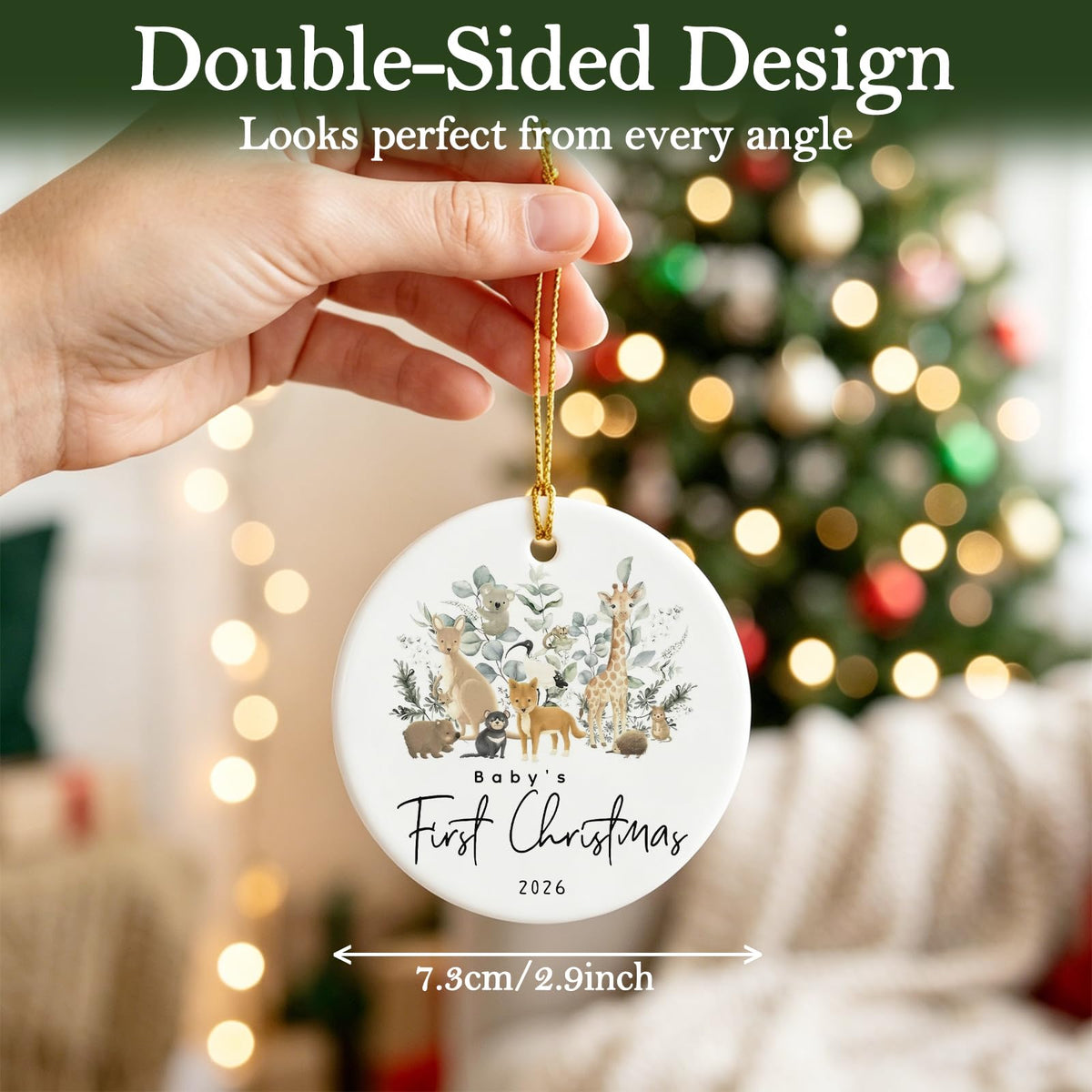 Baby First Christmas Ornament 2026 W24897