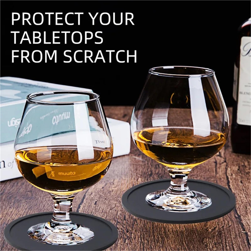 Black Silicone Coasters Set of 32 N109