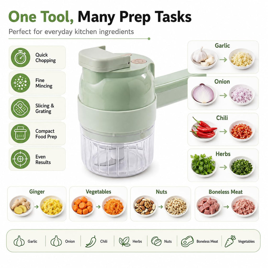 Handheld Electric Vegetable Cutter Set O74694