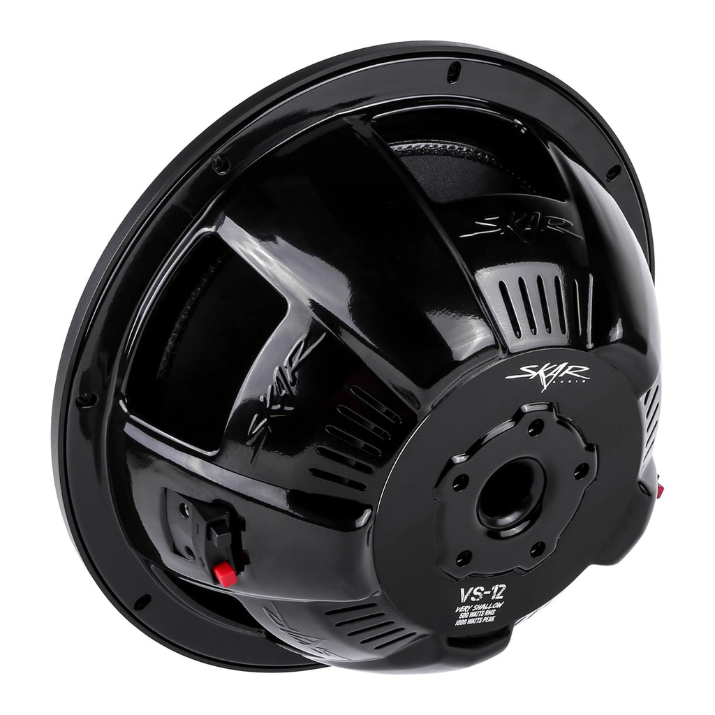12" Dual 4 Ohm Shallow Mount Car Subwoofer M6319