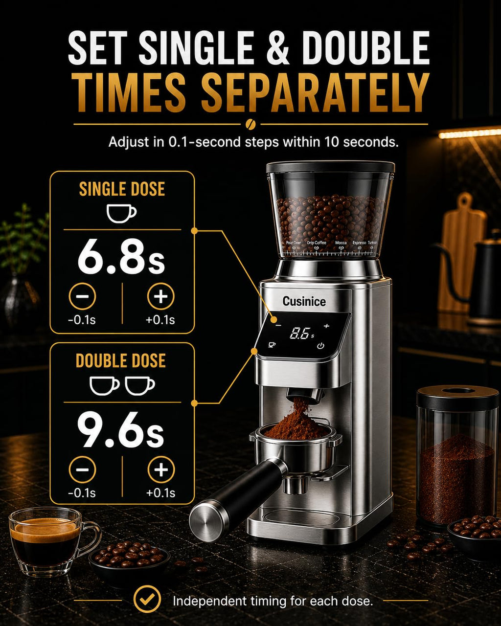 Conical Burr Coffee Grinder F81340