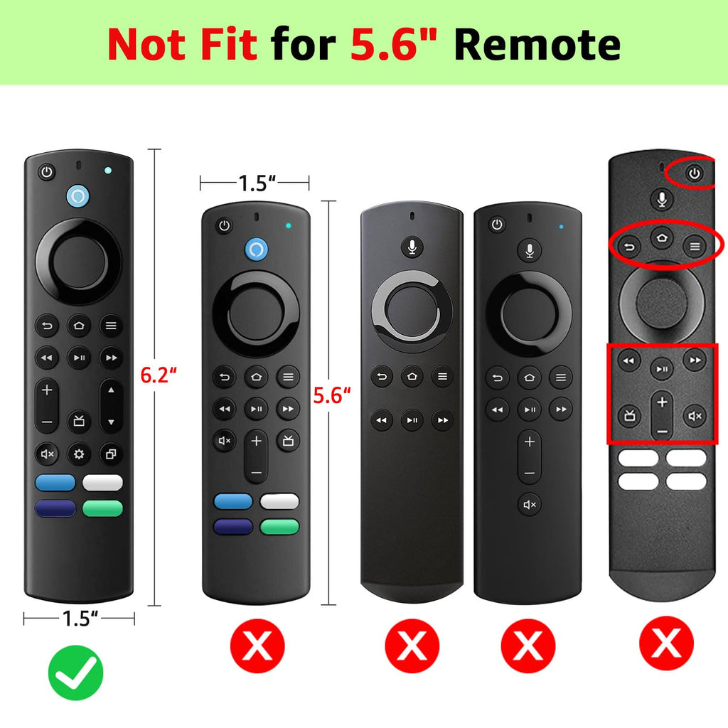 Silicone Remote Cover Glow in The Dark with Lanyard N769