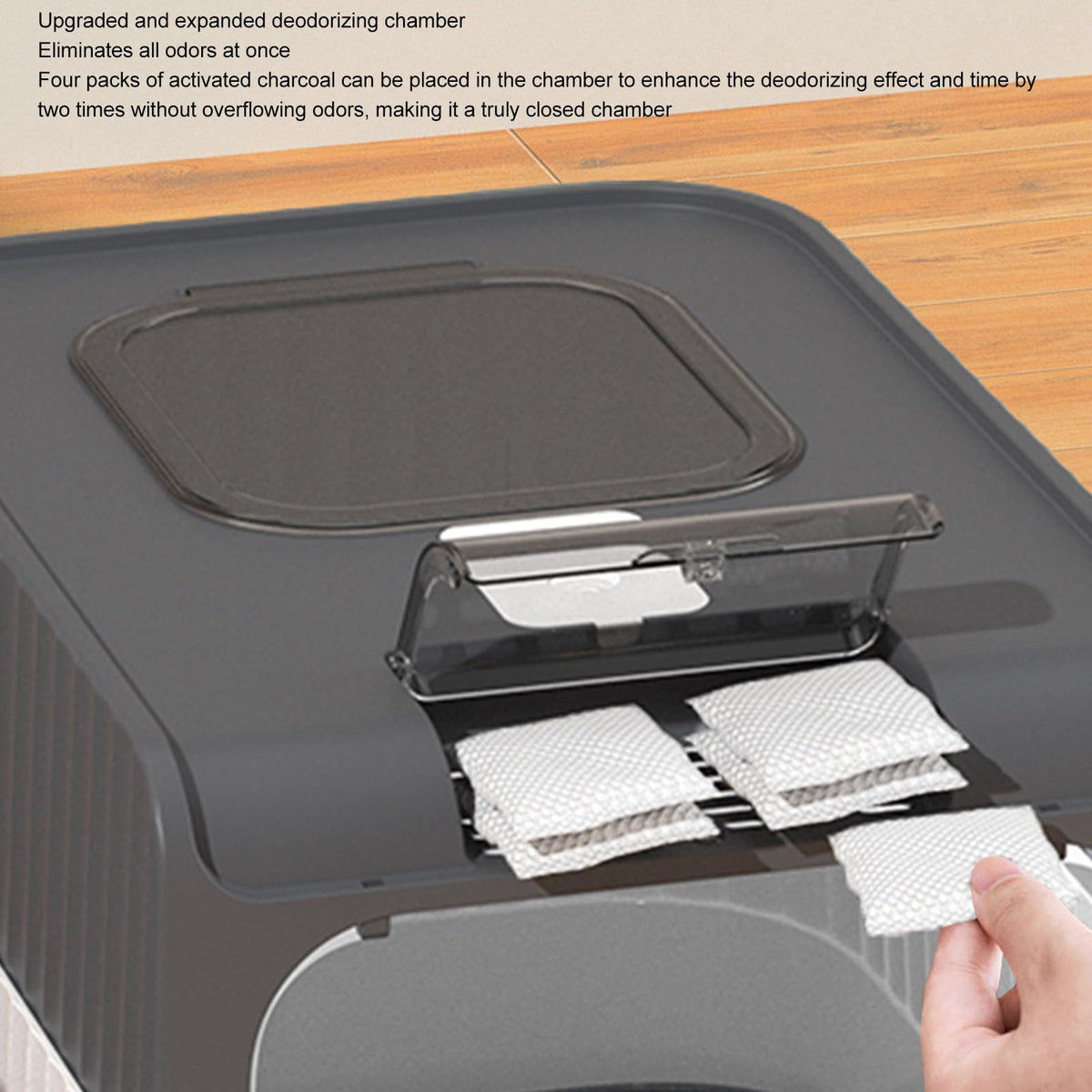 Enclosed Cat Litter Box with Lid and Scoop Q18234