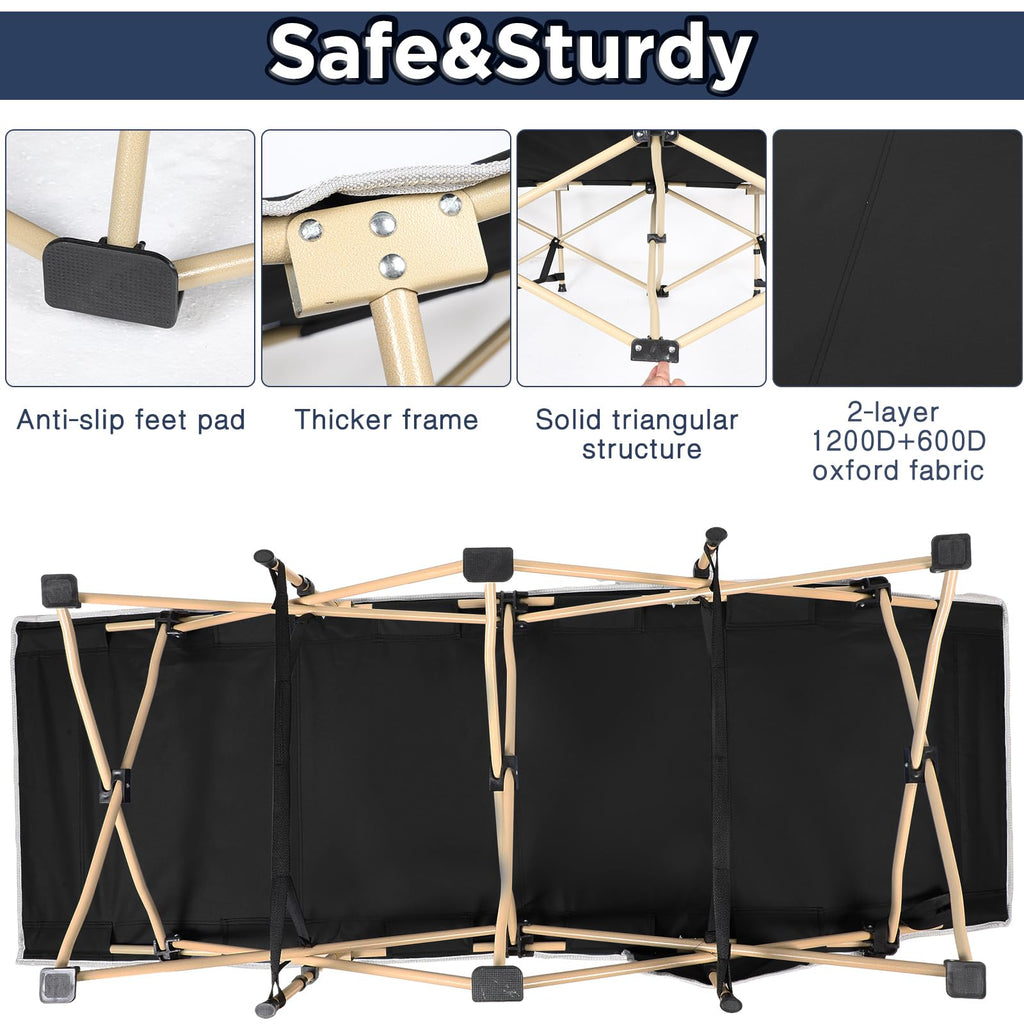 2 Pack Camping Cot with Carry Bag P65908