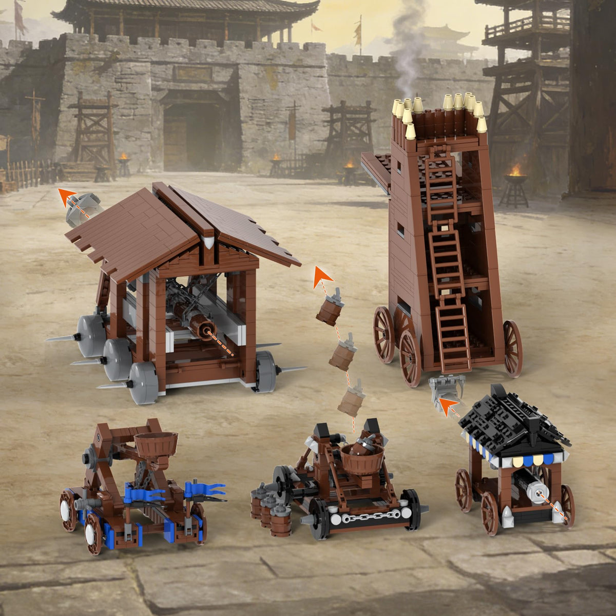 Medieval Castle Battle Building Block Set D16431
