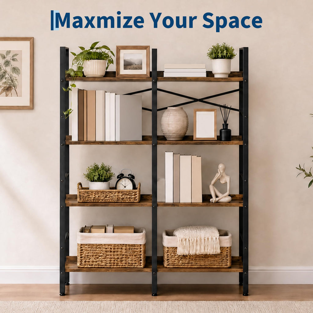 5 Tier Bookshelf with 10 Open Shelves K49987