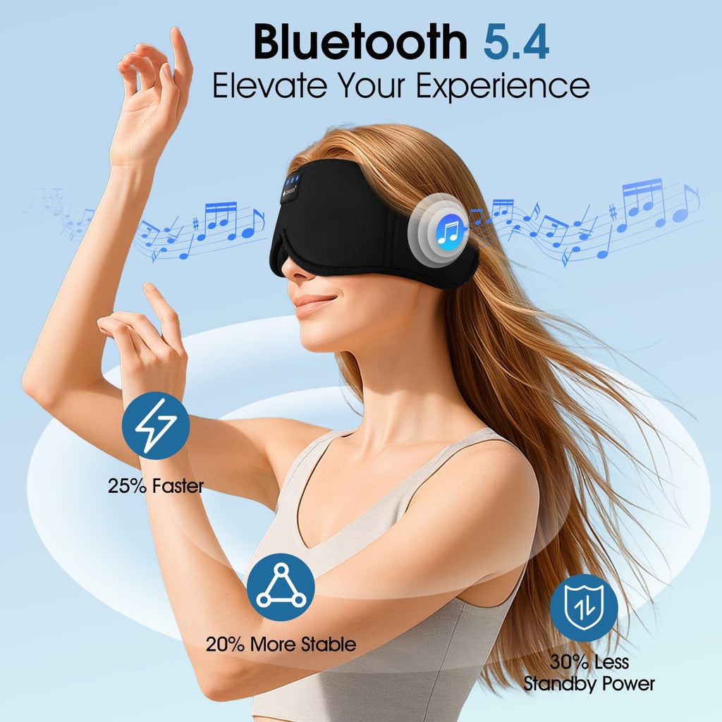 Bluetooth Sleep Headphones 3D Wireless Music Eye Mask O593613