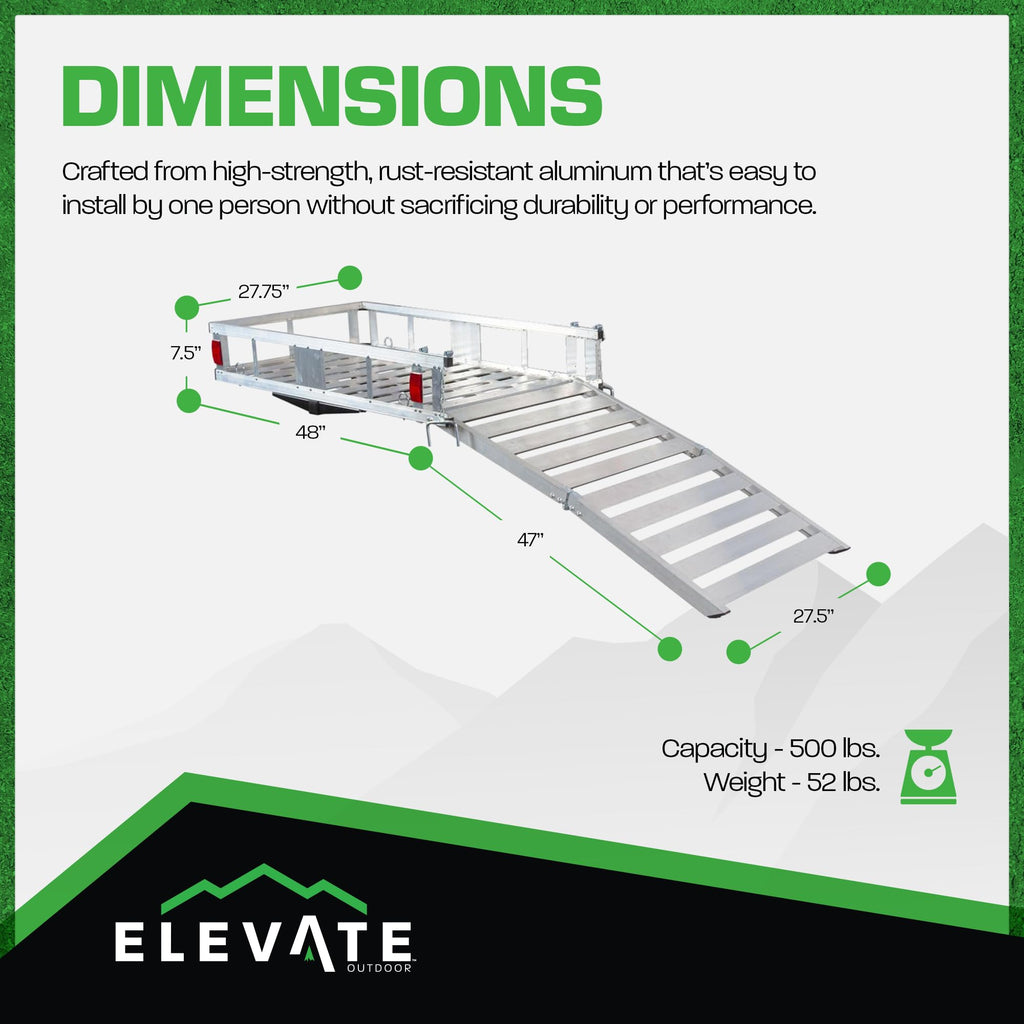Deluxe Cargo Carrier with Folding Loading Ramp P28128