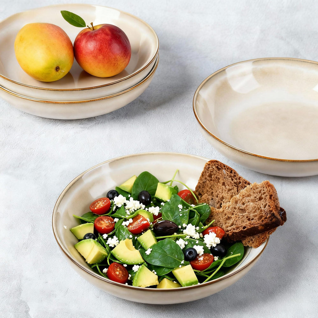 Ceramic Pasta Bowls Set of 4 S92326