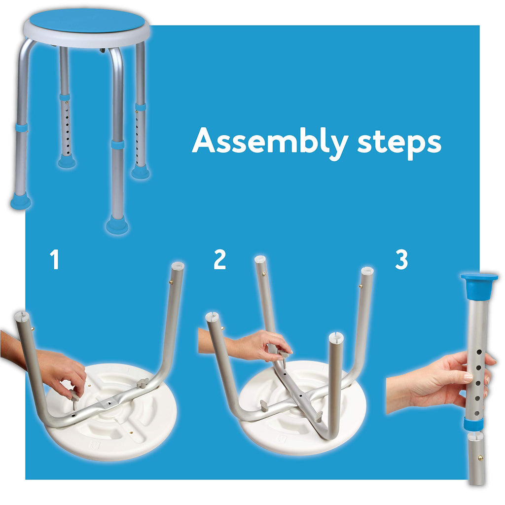 Swivel Shower Stool With Padded Seat Q51154
