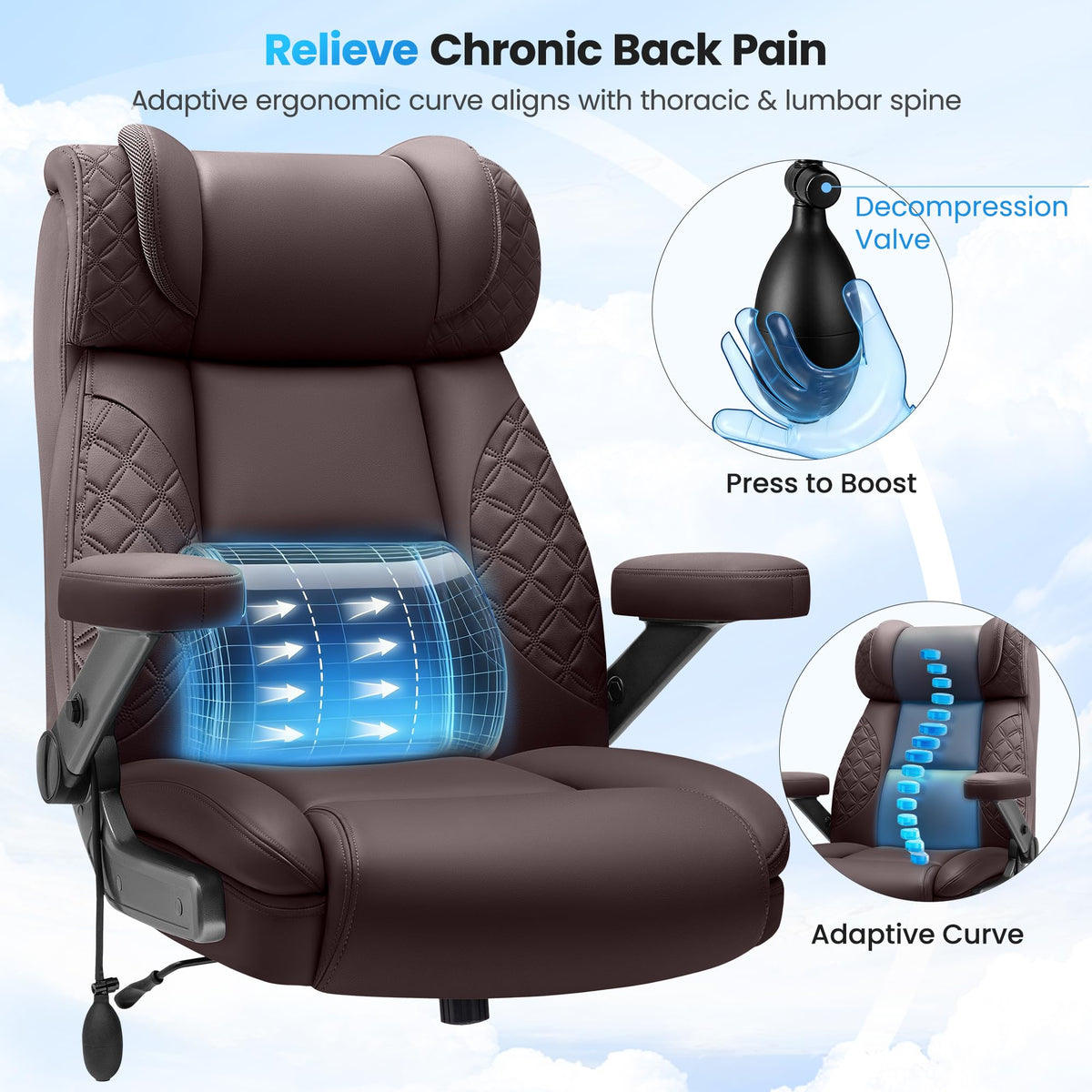 500LBS Big and Tall Office Chair V405