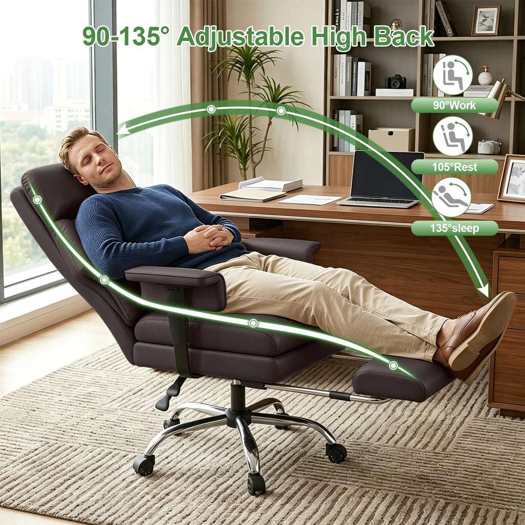 Brown Ergonomic Office Chair T395167