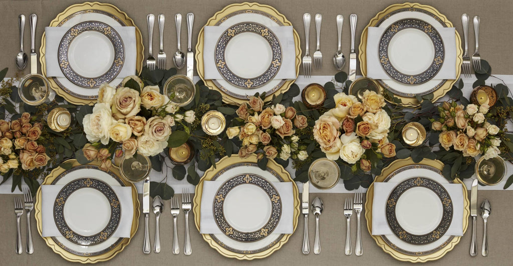 White 5 Piece Dinnerware Set P9660