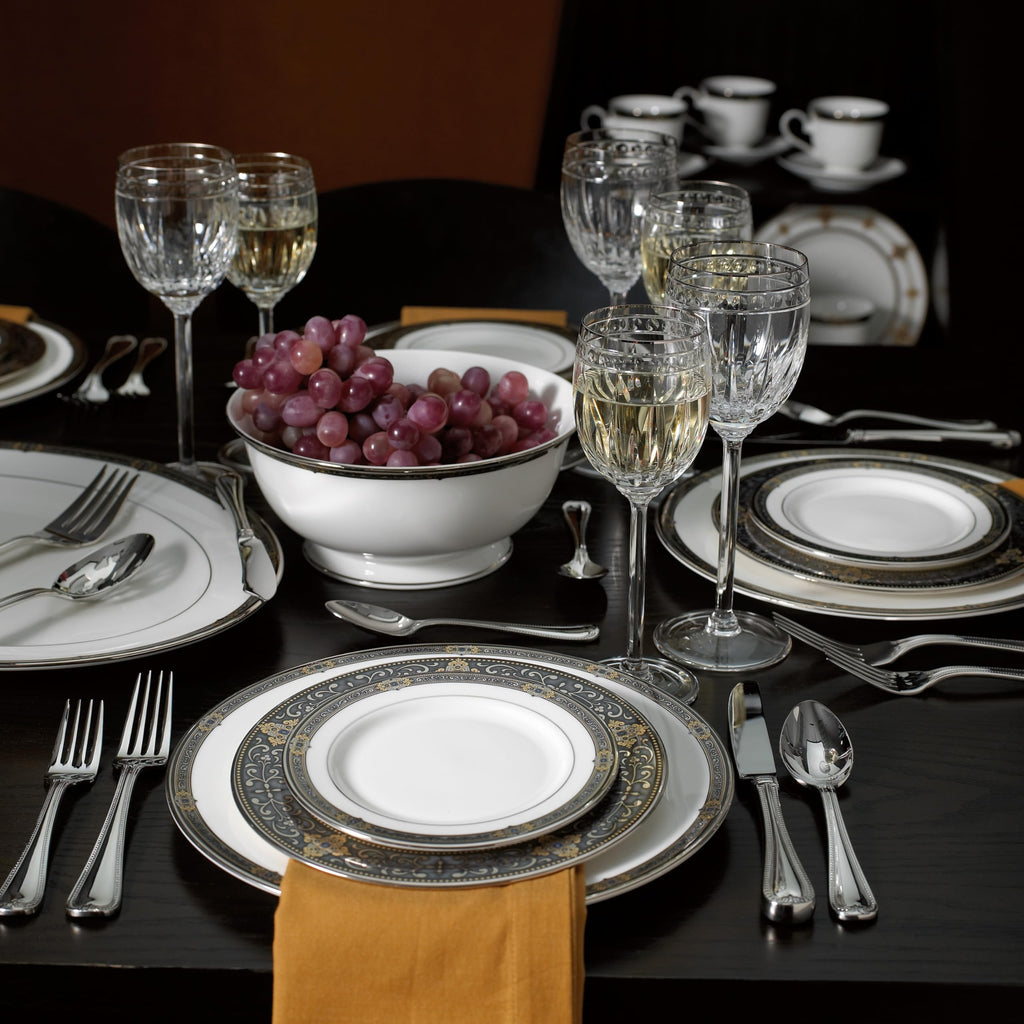 White 5 Piece Dinnerware Set P9660