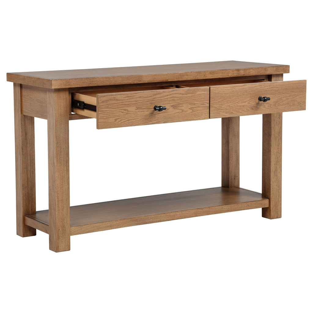 Golden Oak Console Table E932496